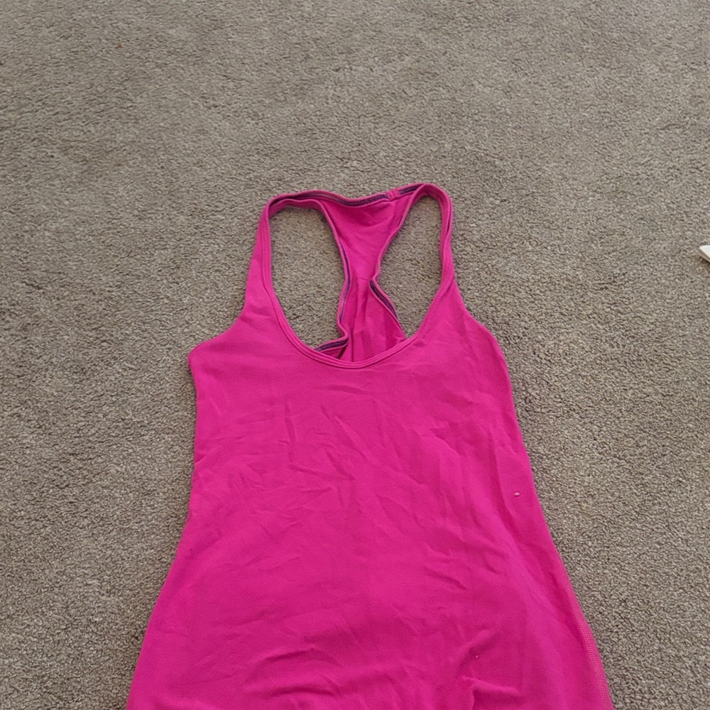 Lululemon Athletica Fuchsia Racerback Tank Top